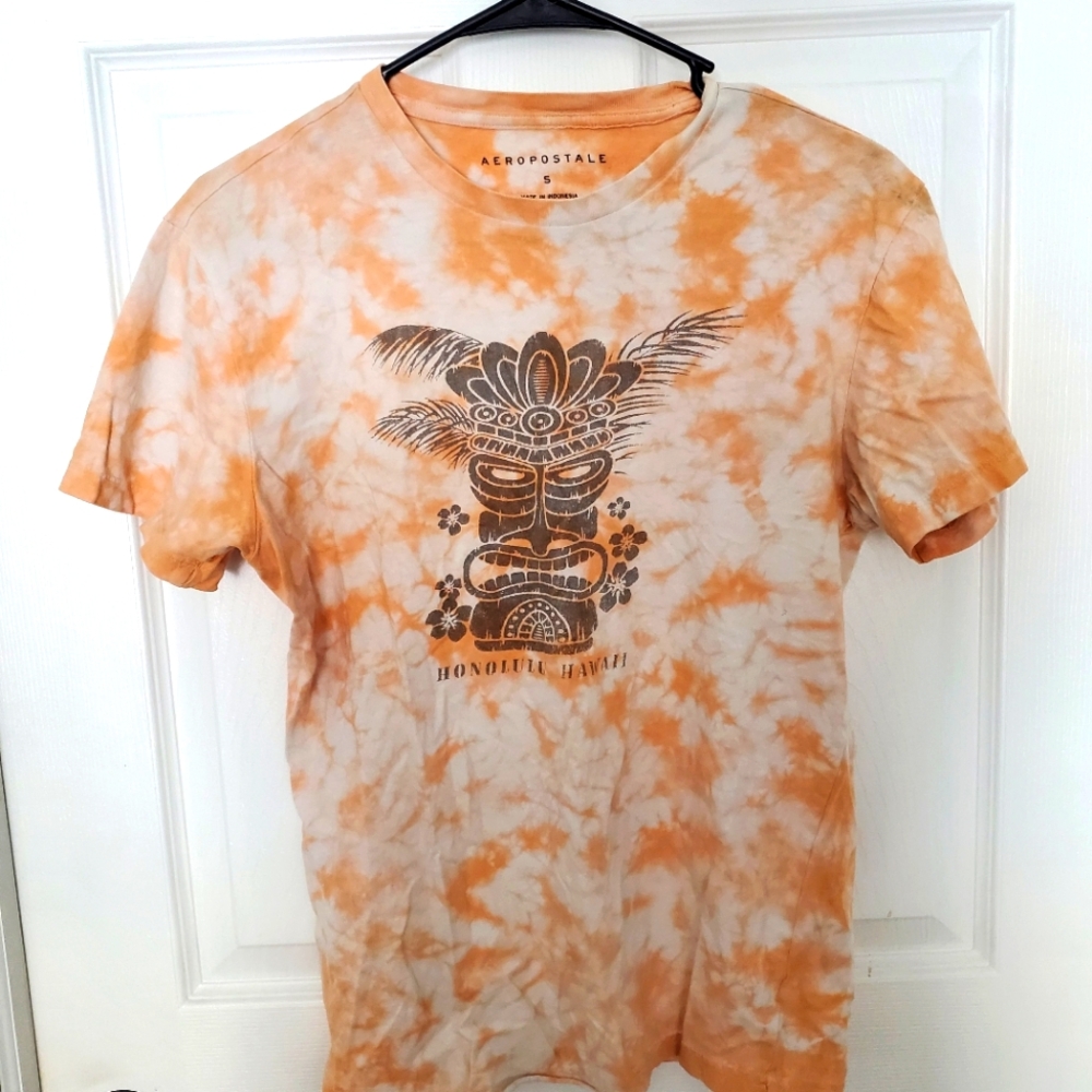 Aeropostale Orange Tie-Dye  Shirt